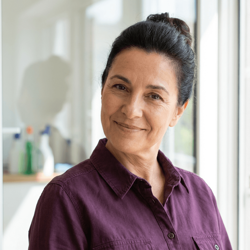 Sarah Martinez, cleaning service owner