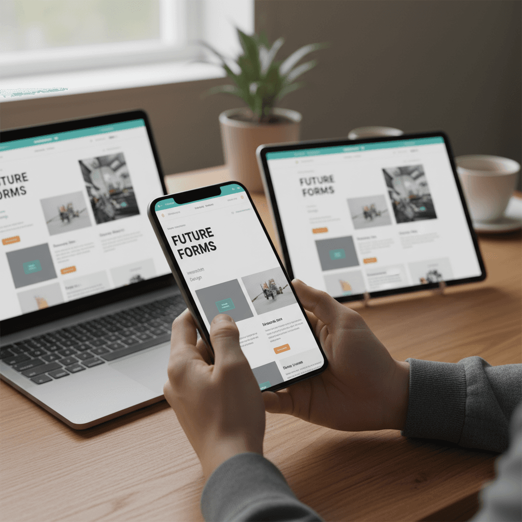 Responsive mobile website design